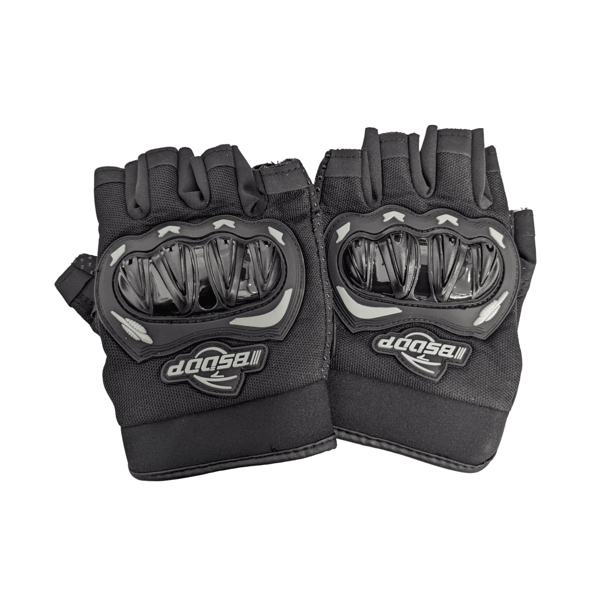 Gants de moto pour hommes à demi-doigt