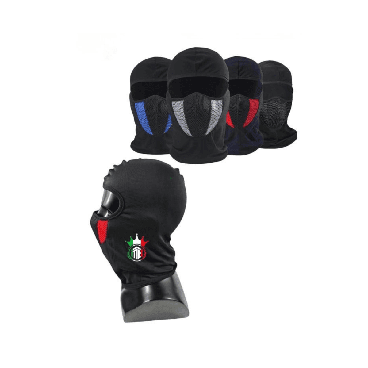 Masque Full Face Moto Respirant avec Capuche