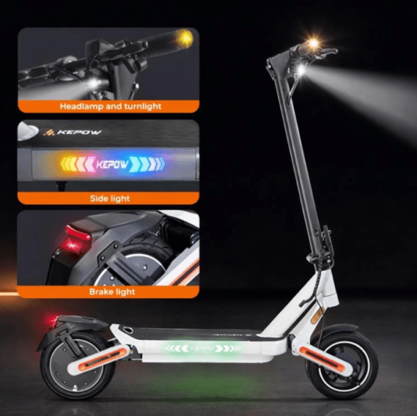 KEPOW E12 | Trottinette Électrique 500W, 40 km/h, Autonomie 35 km