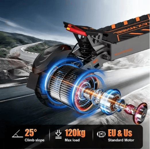 KEPOW K2 | Trottinette Électrique 800W, 45 km/h, Autonomie jusqu’à 60 km