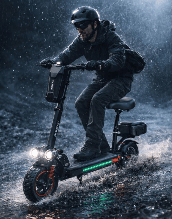 NXRIDE SET PRO 2.0 | Trottinette Électrique 800W, 50 km/h, avec Siège et Top Case