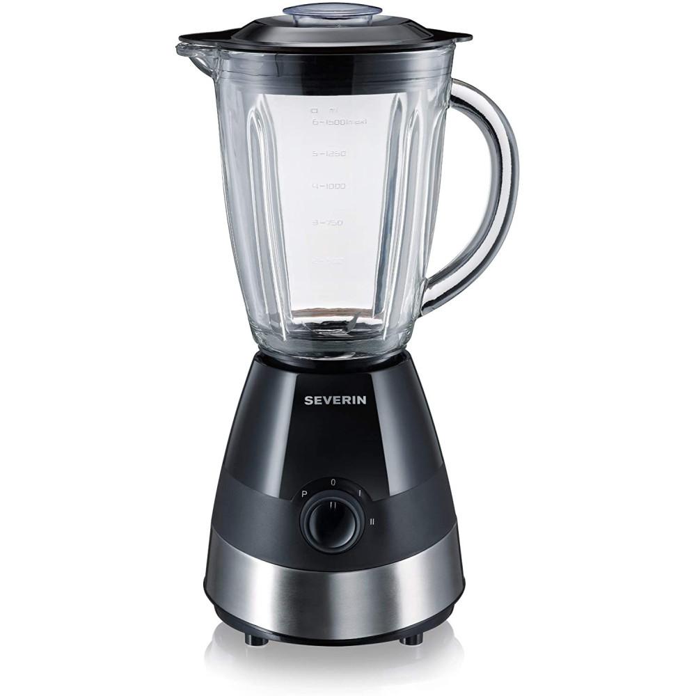 Blender Severin avec bol en verre 1,5L et base inox 550W