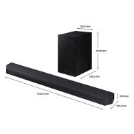Barre de son Samsung Dolby Atmos 3.1.2 Q600C