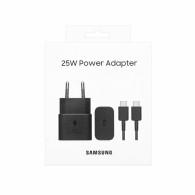 Chargeur Samsung 25W GaN C-to-C avec câble noir