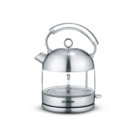 Bouilloire Severin en verre 1,7L sans BPA - Design rétro haut de gamme