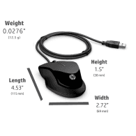 Clavier et souris filaires HP 200 AZERTY