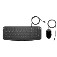 Clavier et souris filaires HP 200 AZERTY