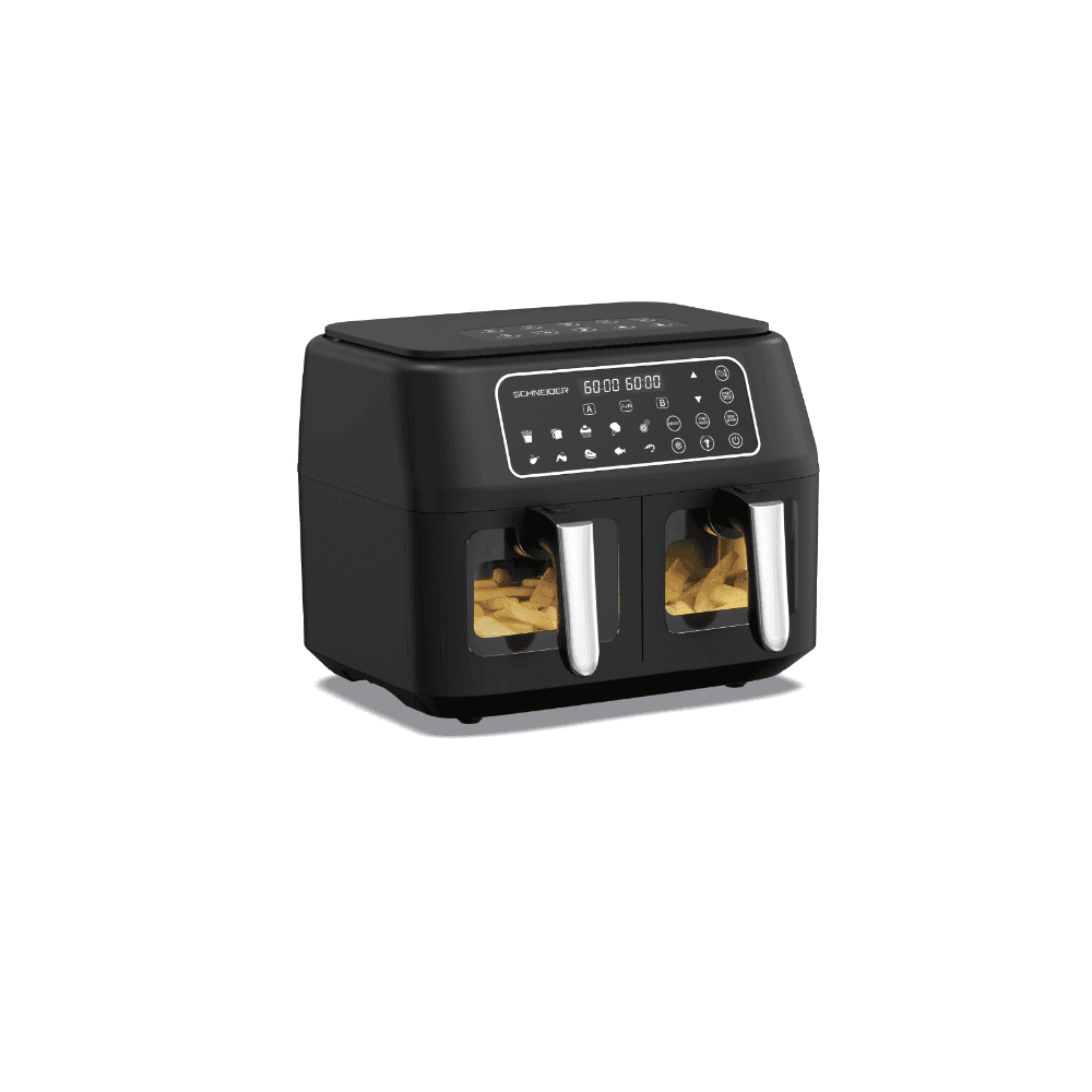 Friteuse à air double Schneider Dual 4L + 4L