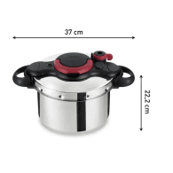 Cocotte Tefal Clipso Control 6L Inox