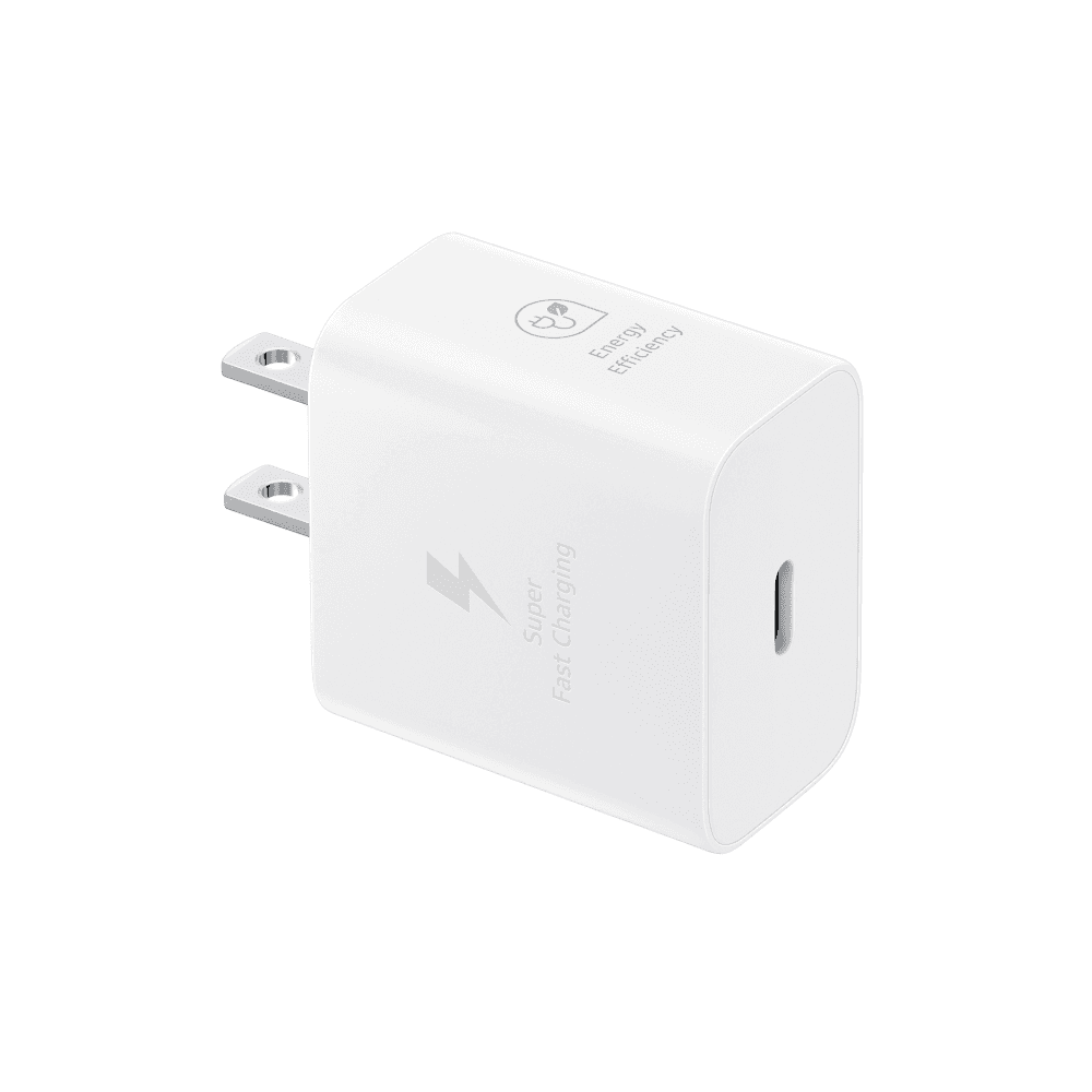 Chargeur Samsung 25W USB-C avec câble blanc