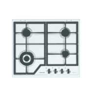 Plaque de cuisson à gaz 4 feux 60 cm en fonte inox