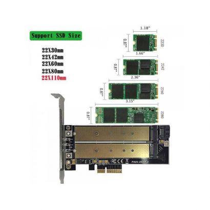 UGREEN Adaptateur M.2 NVMe / M.2 SATA PCIe 3.0
