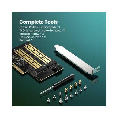 UGREEN Adaptateur M.2 NVMe / M.2 SATA PCIe 3.0