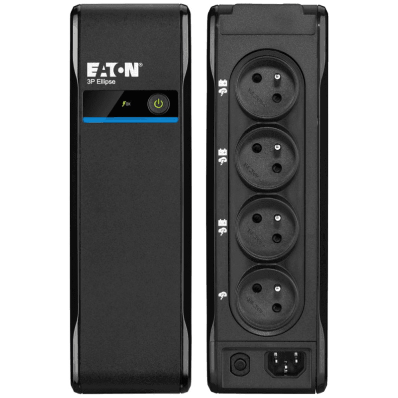 Onduleur Off-line Eaton 3P Ellipse 3P700F – 420 W / 700 VA – 4 prises FR
