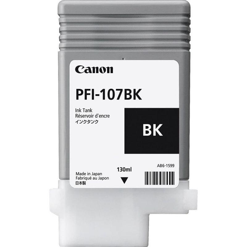 Canon PFI-107BK 130 ml – Bouteille d’encre Canon d’origine (6705B001AA)