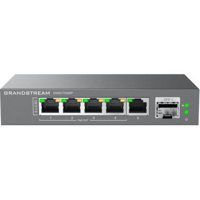 Switch Réseau Grandstream GWN7700MP Multi-Gigabit 2,5 G 5 Ports PoE+ 1 SFP+ Non Administrable (GWN7700MP)
