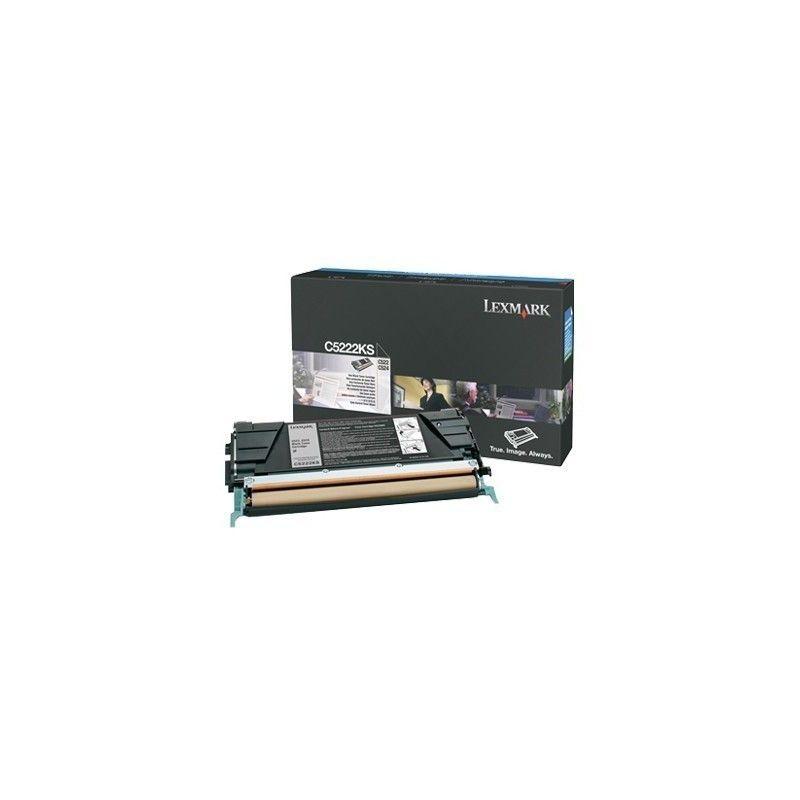 Toner Noir 4K pour imprimantes Lexmark C522/C524/C53x