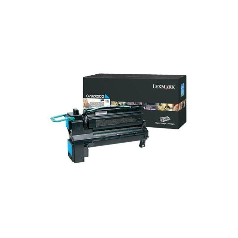 Toner Cyan Très Haute Capacité 20 000 pages pour Imprimantes Lexmark C792