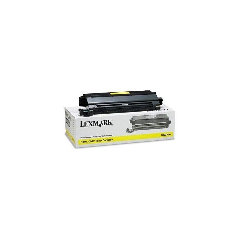 Cartouche de toner jaune 14 000 pages pour imprimantes Xerox C910/C912 et X912e