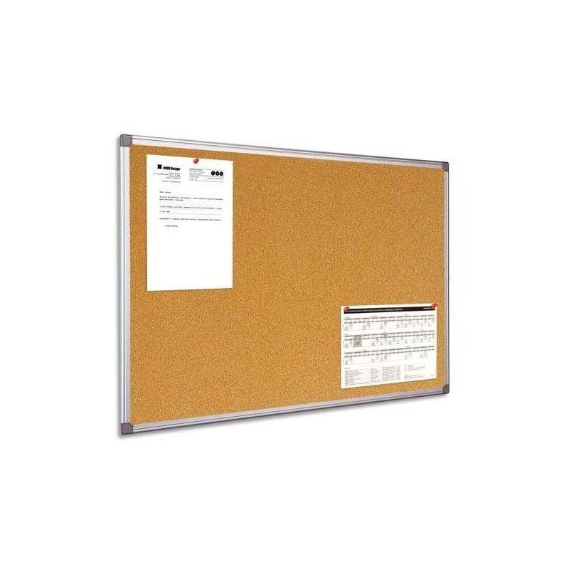 Tableau d'affichage en liège 100x200 cm avec cadre aluminium