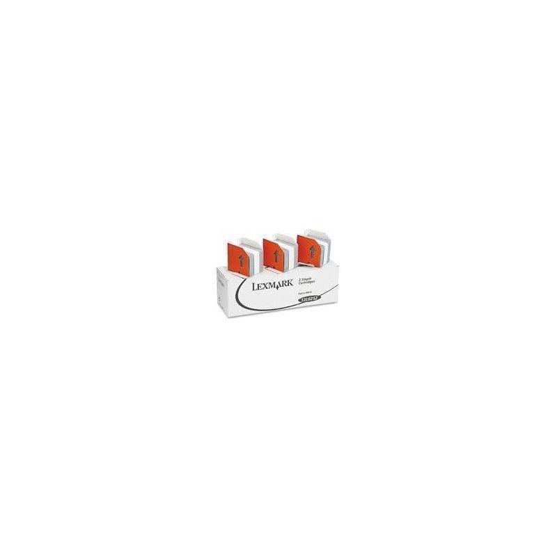 Recharge d'agrafes Lexmark 12L0252 (3 x 5 000 agrafes)