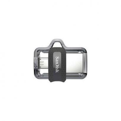 Clé USB SanDisk Dual Drive USB OTG 3.0 64 Go - Gris & Argent