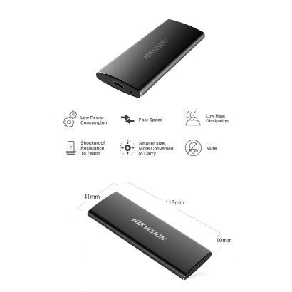 SSD Externe 1 To USB 3.1 Type-C (jusqu'à 450 Mo/s)