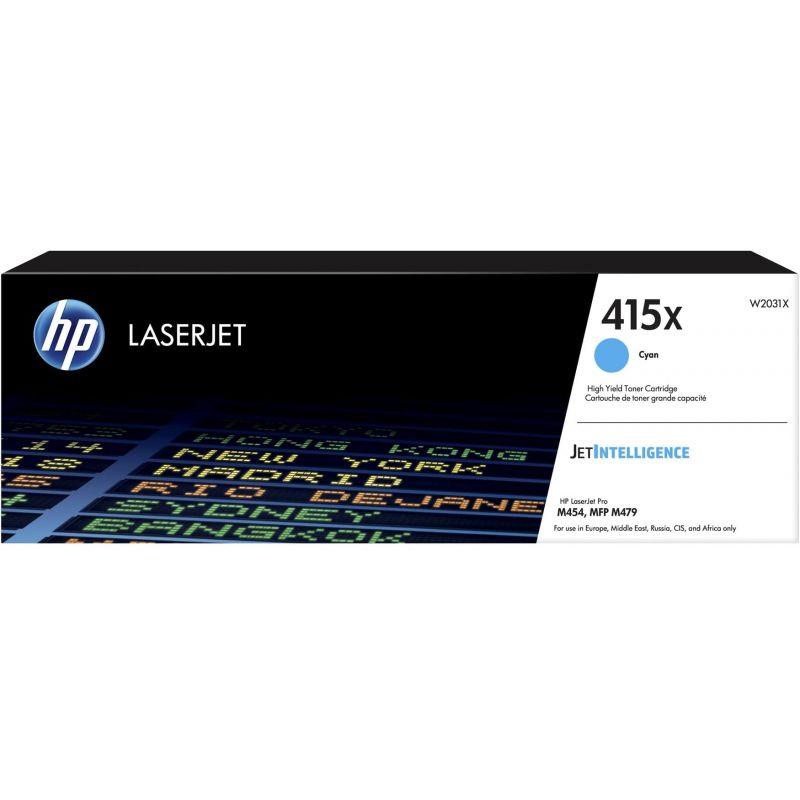 Toner Cyan HP 415X Haute Capacité Original (W2031X) – 6000 Pages