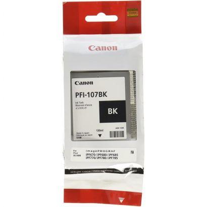 Canon PFI-107BK 130 ml – Bouteille d’encre Canon d’origine (6705B001AA)