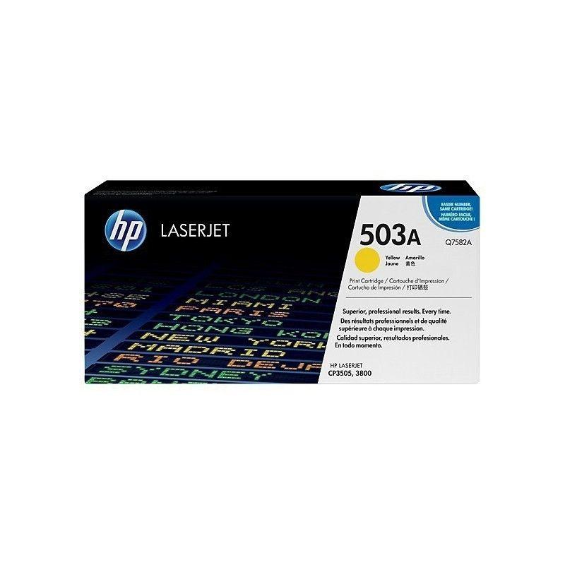 Toner HP 503A Original Jaune pour Imprimante Laser