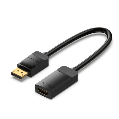 Convertisseur DisplayPort vers HDMI 4K 60Hz - Câble 0.15m Noir