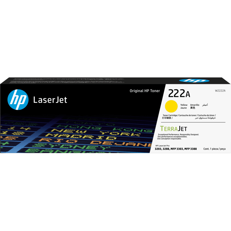 HP 222A Jaune (W2222A) - Toner HP LaserJet d'origine
