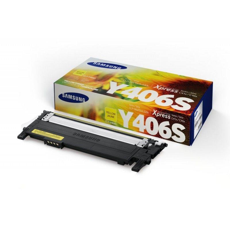 Cartouche de toner jaune Samsung CLT-Y406S