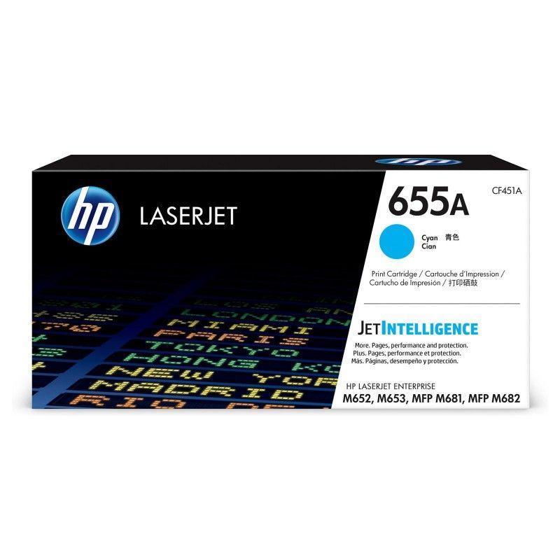 Toner Original HP CF451A Cyan pour Imprimantes Laser
