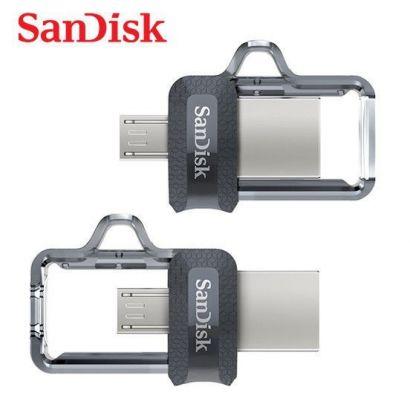 Clé USB SanDisk Dual Drive USB OTG 3.0 64 Go - Gris & Argent