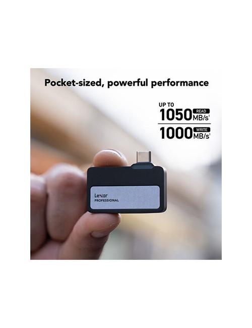 Lexar Professional Go 2TB SSD Portable avec Hub USB-C 3.1