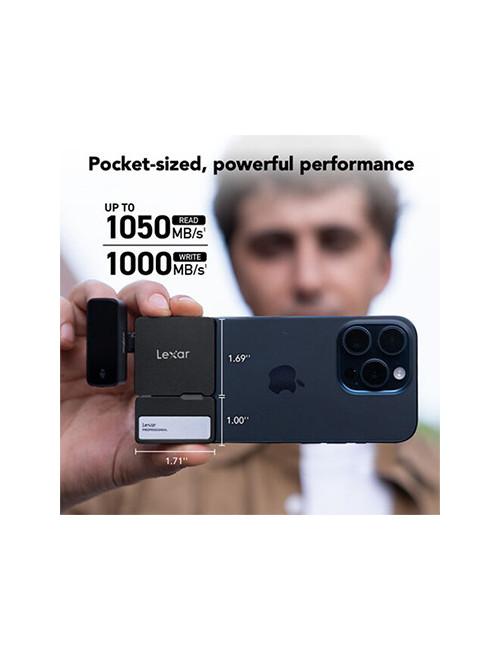 Lexar Professional Go 2TB SSD Portable avec Hub USB-C 3.1