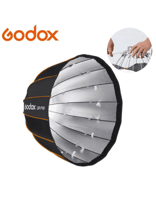 Godox QR-P90 Correcteur d'éclairage parabolique 16 côtés 90 cm