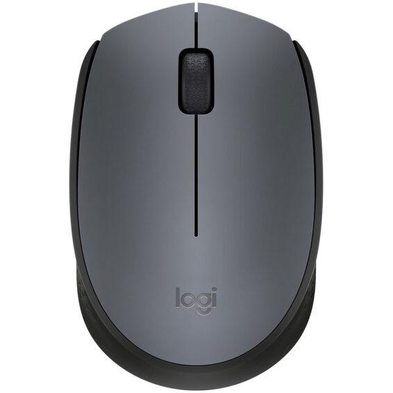 Logitech Souris sans fil M170 ambidextre – capteur optique – 3 bouton – Gris
