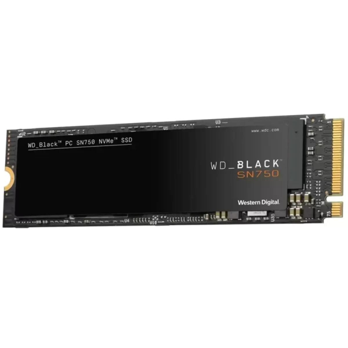 Disque dur SSD WD Black SN750 interne M.2 2280 PCIe Gen4 NVMe