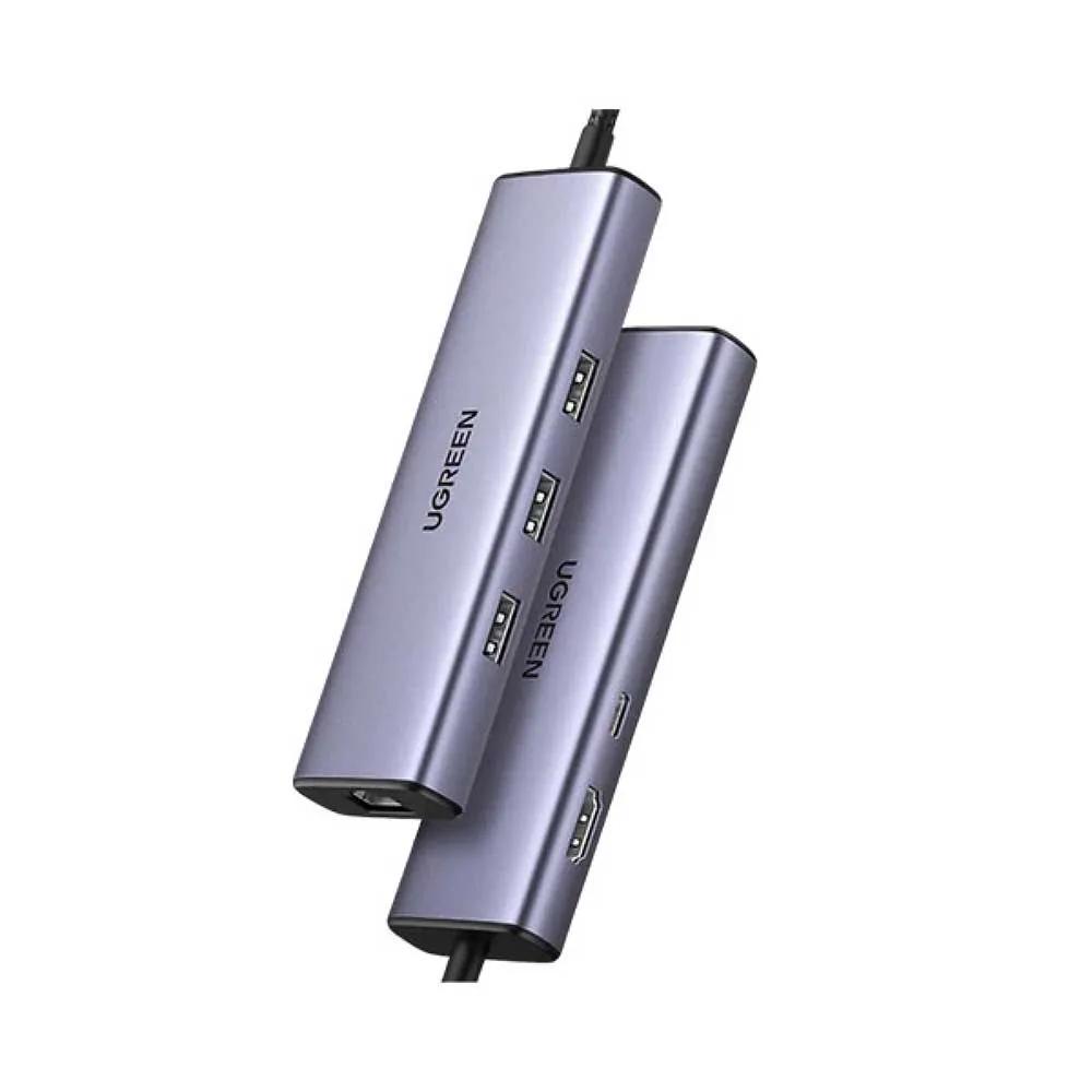 Adaptateur HUB UGREEN Revodok 1061 USB-C 6 en 1 100W HDMI