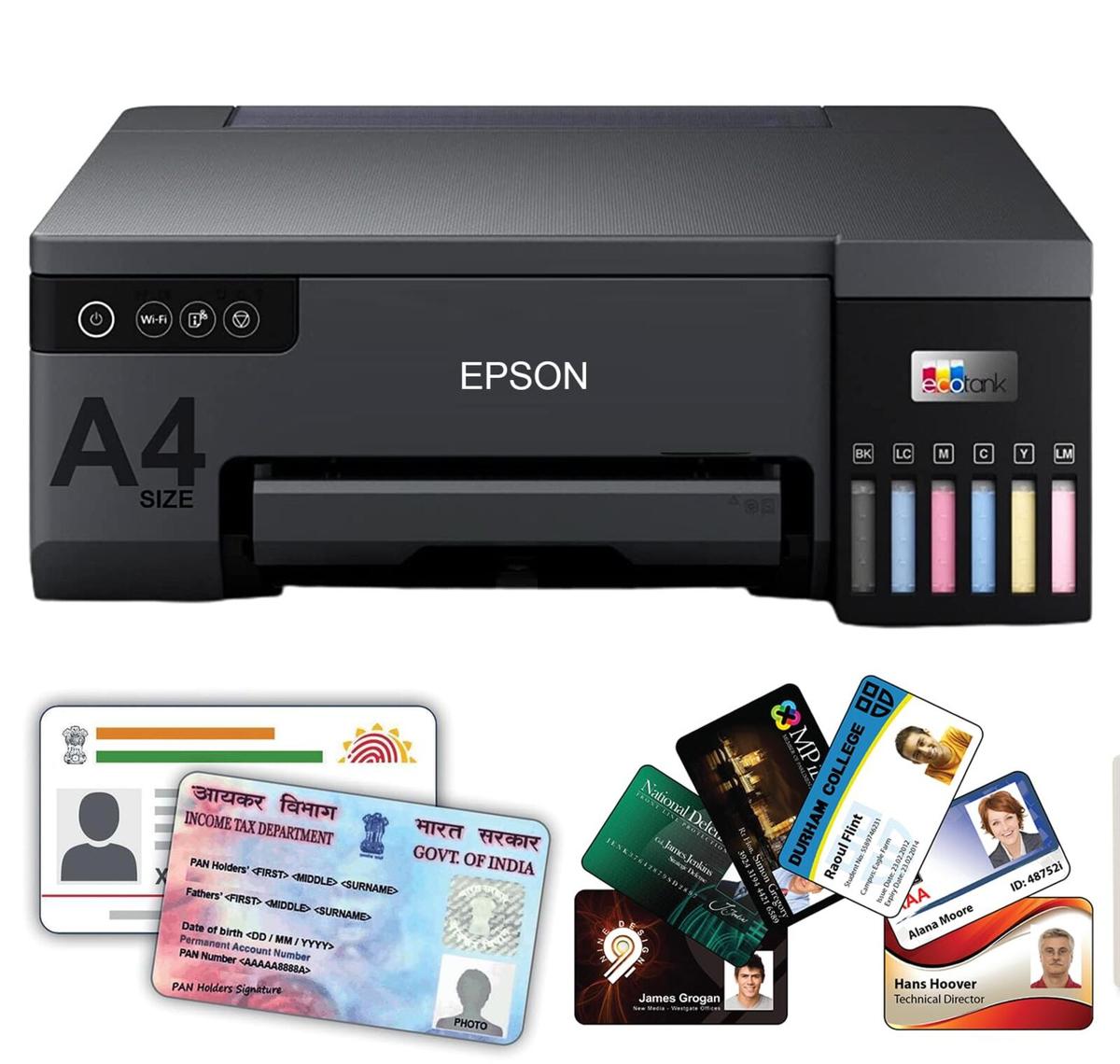 Imprimante Photo Epson EcoTank L8050 avec impression sur cartes PVC