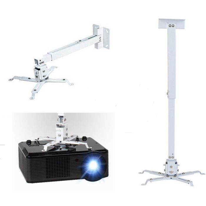 Support vidéoprojecteur plafonnier réglable
