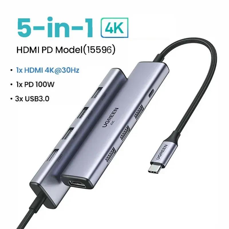Adaptateur HUB USB-C Ugreen 5 en 1