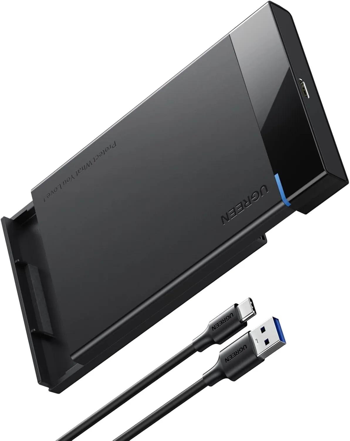 Boîtier externe UGREEN USB-C vers USB-A pour disque dur 2,5" SATA