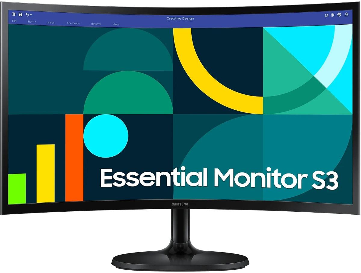 Écran incurvé Samsung Essential S3 S36GD 24" Full HD