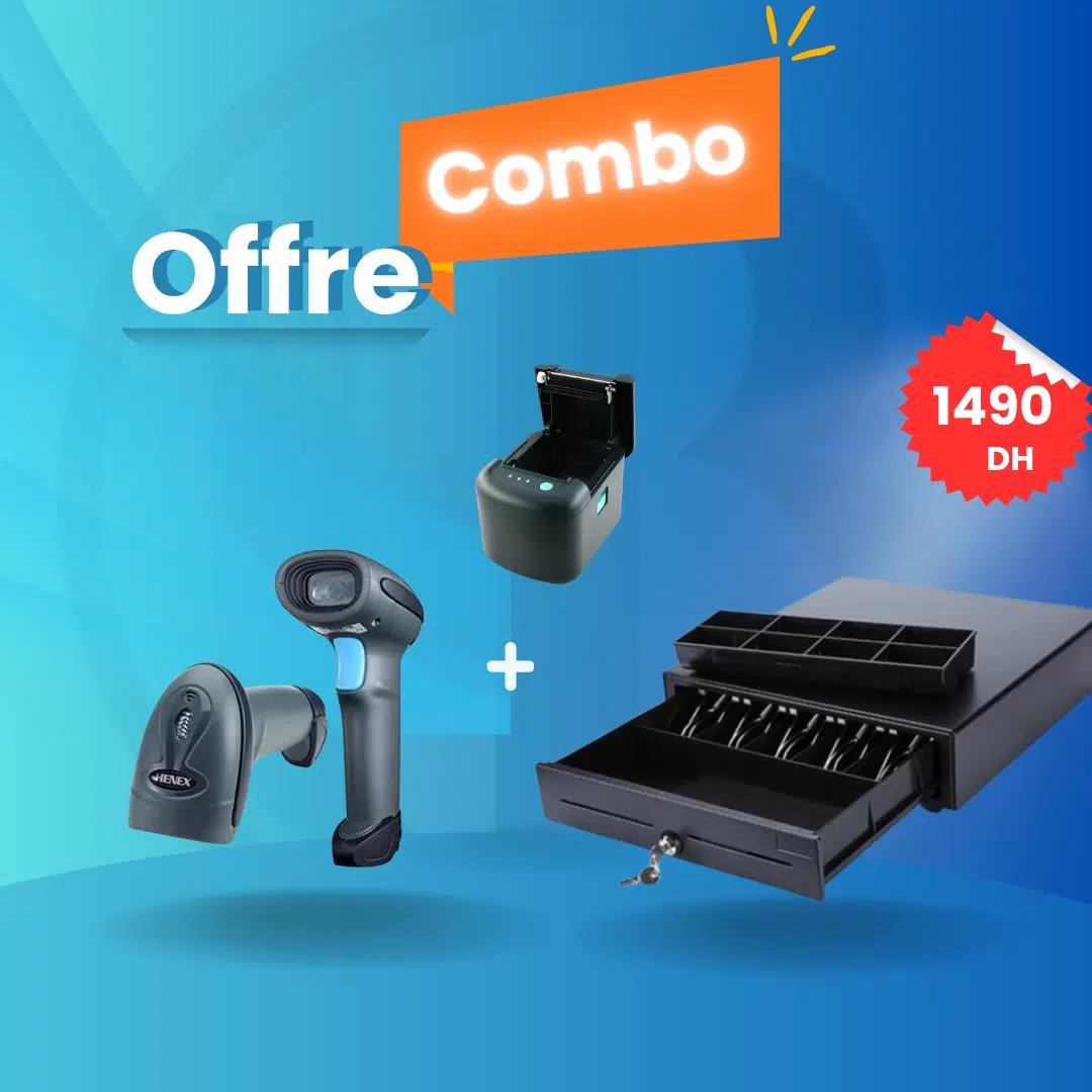Pack Scanner + Imprimante + Tiroir-Caisse