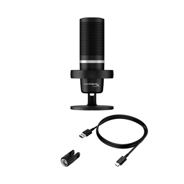HyperX DuoCast Microphone USB avec bague lumineuse RVB