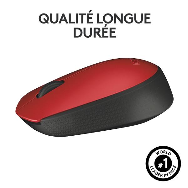 Logitech M171 Wireless Mouse (Red)