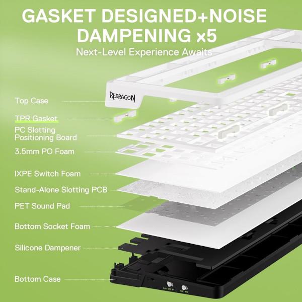 Clavier Gaming Sans Fil Redragon K686 PRO Wireless